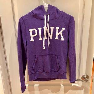 Victoria’s Secret PINK purple logo hoodie XS